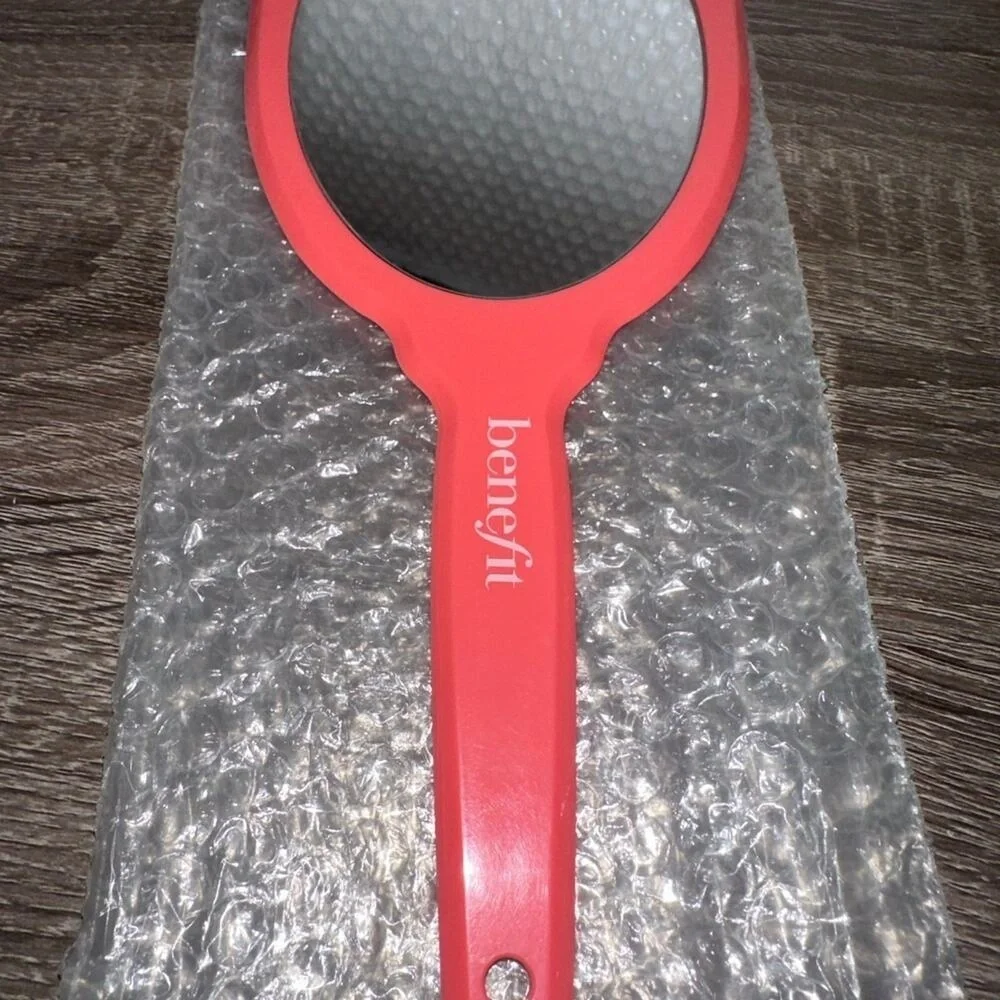 Benefit Cosmetics‎ Rhinestone Crystal Sparkly Makeup Hand Mirror face